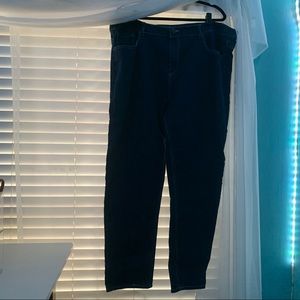 Plus size high waisted dark wash jeans